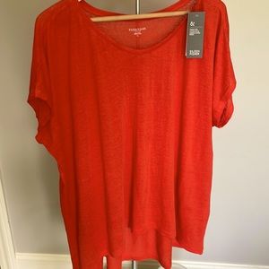 NWT Eileen Fisher Orange Tunic top. Size 1x